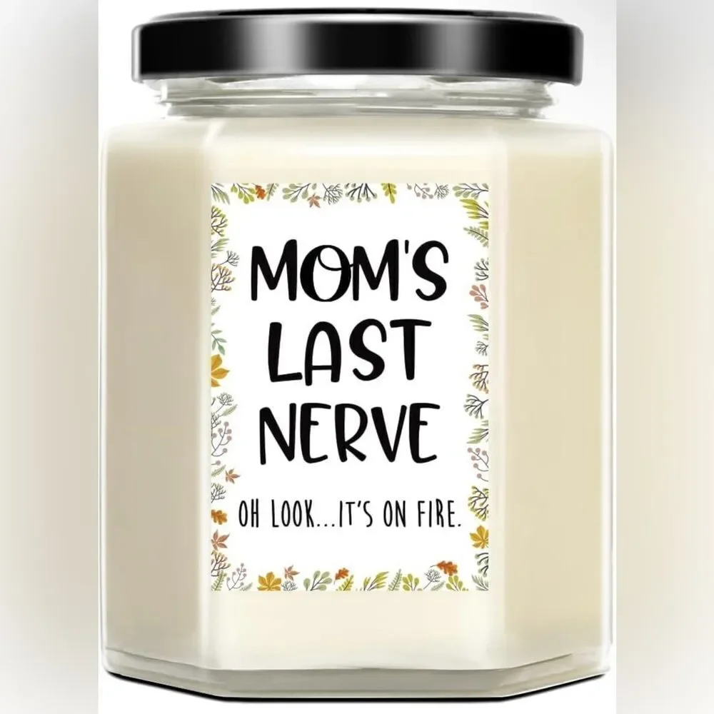 🤯5/$25🤯 Funny Unique Gift For Mom Candle Mom’s Last Nerve